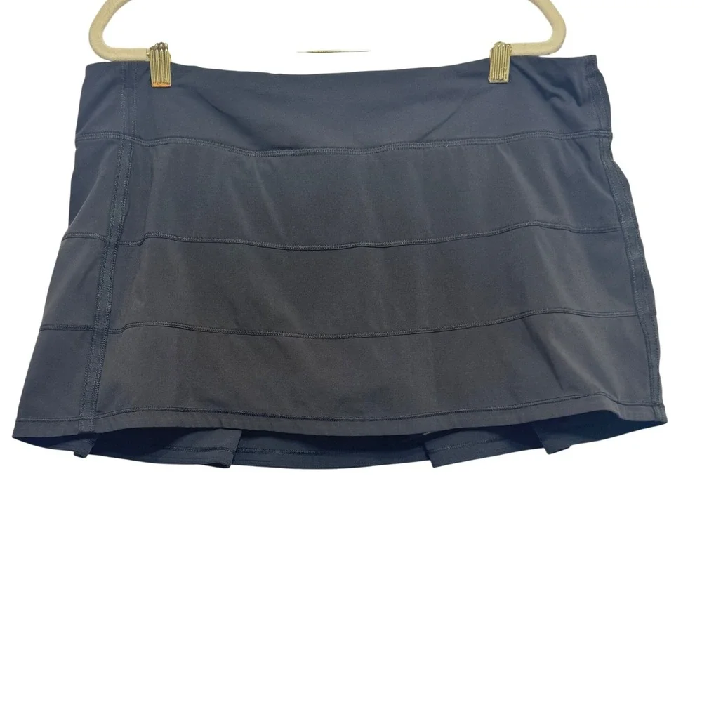 Lululemon Pace Rival Mid-Rise Skirt Women 12‎ Black Tennis Skort